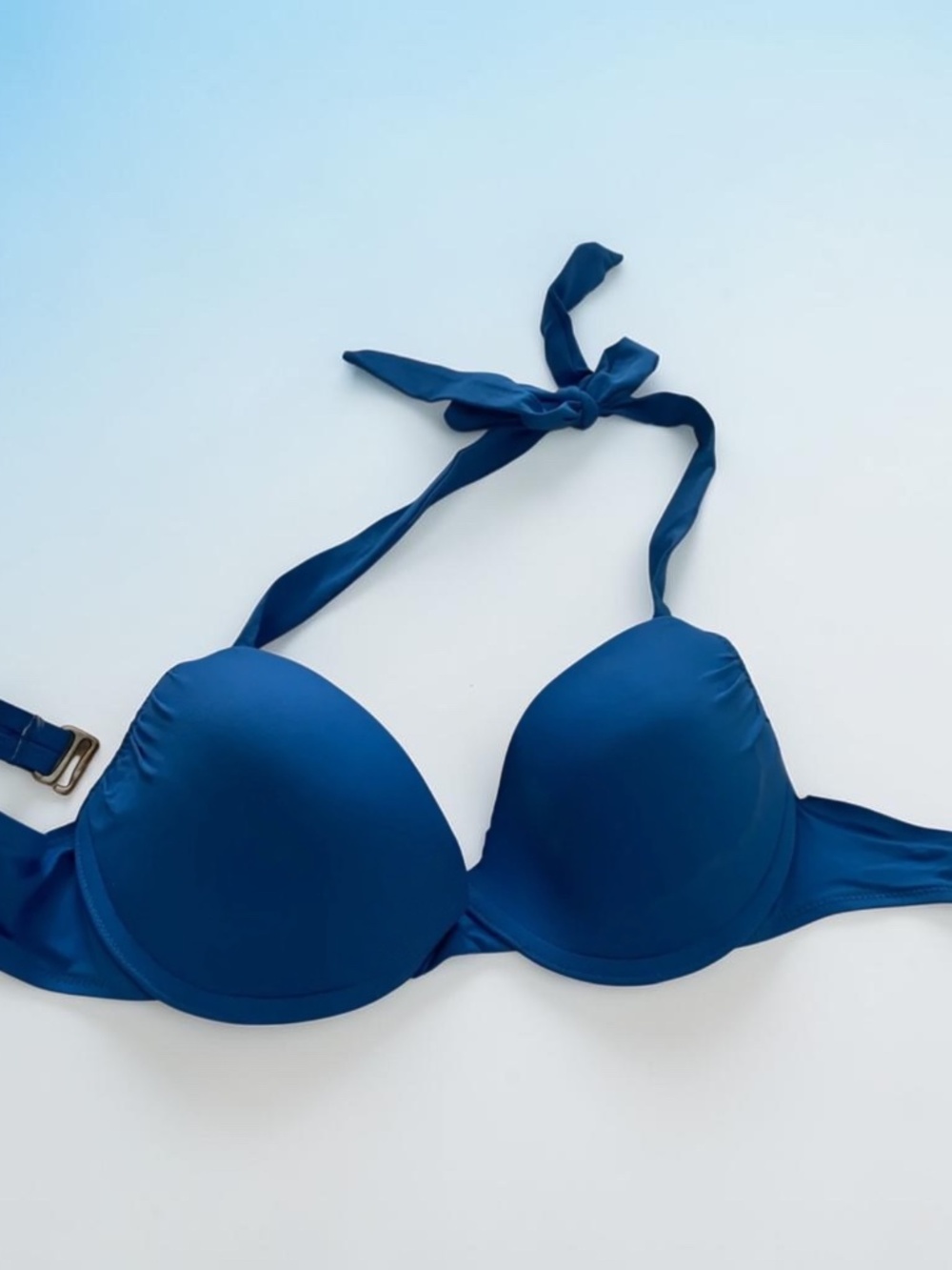 Raisins bikini top push up bra blue,Size L